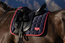 Load image into Gallery viewer, LeMieux Loire Dressage Saddle Pad Navy Cranberry
