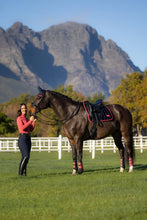 Load image into Gallery viewer, LeMieux Loire Dressage Saddle Pad Navy Cranberry
