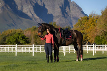 Load image into Gallery viewer, LeMieux Loire Dressage Saddle Pad Navy Cranberry
