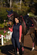 Load image into Gallery viewer, LeMieux Loire Dressage Saddle Pad Navy Cranberry
