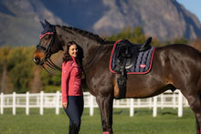 Load image into Gallery viewer, LeMieux Loire Dressage Saddle Pad Navy Cranberry
