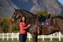 Load image into Gallery viewer, LeMieux Loire Dressage Saddle Pad Navy Cranberry
