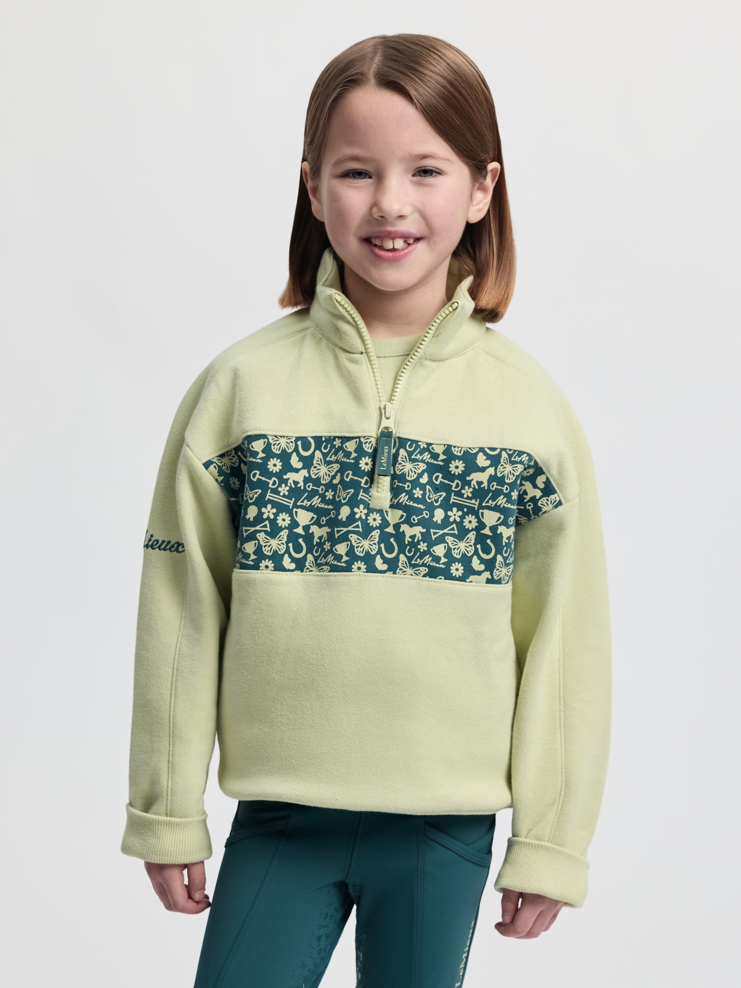 LeMieux Mini Quinn Quarter Zip Sweater