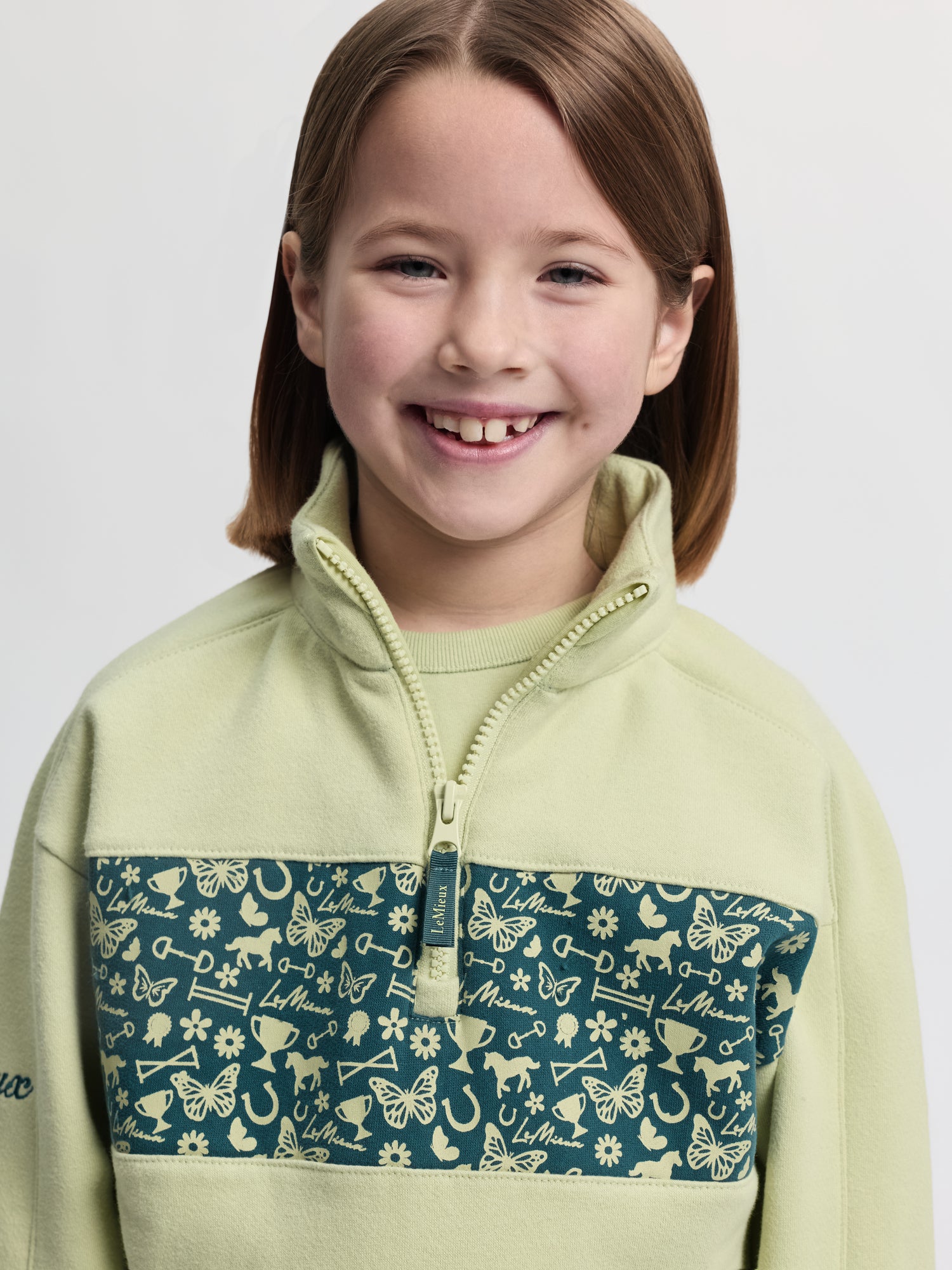 LeMieux Mini Quinn Quarter Zip Sweater
