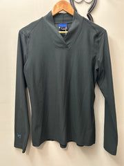 Irideon Black Long Sleeve Shirt Medium-Riding Shirts-Consignment-Evolution Equestrian Co.