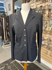 Iris Bayer Grey Show Jacket 42-Breeches-Consignment-Evolution Equestrian Co.