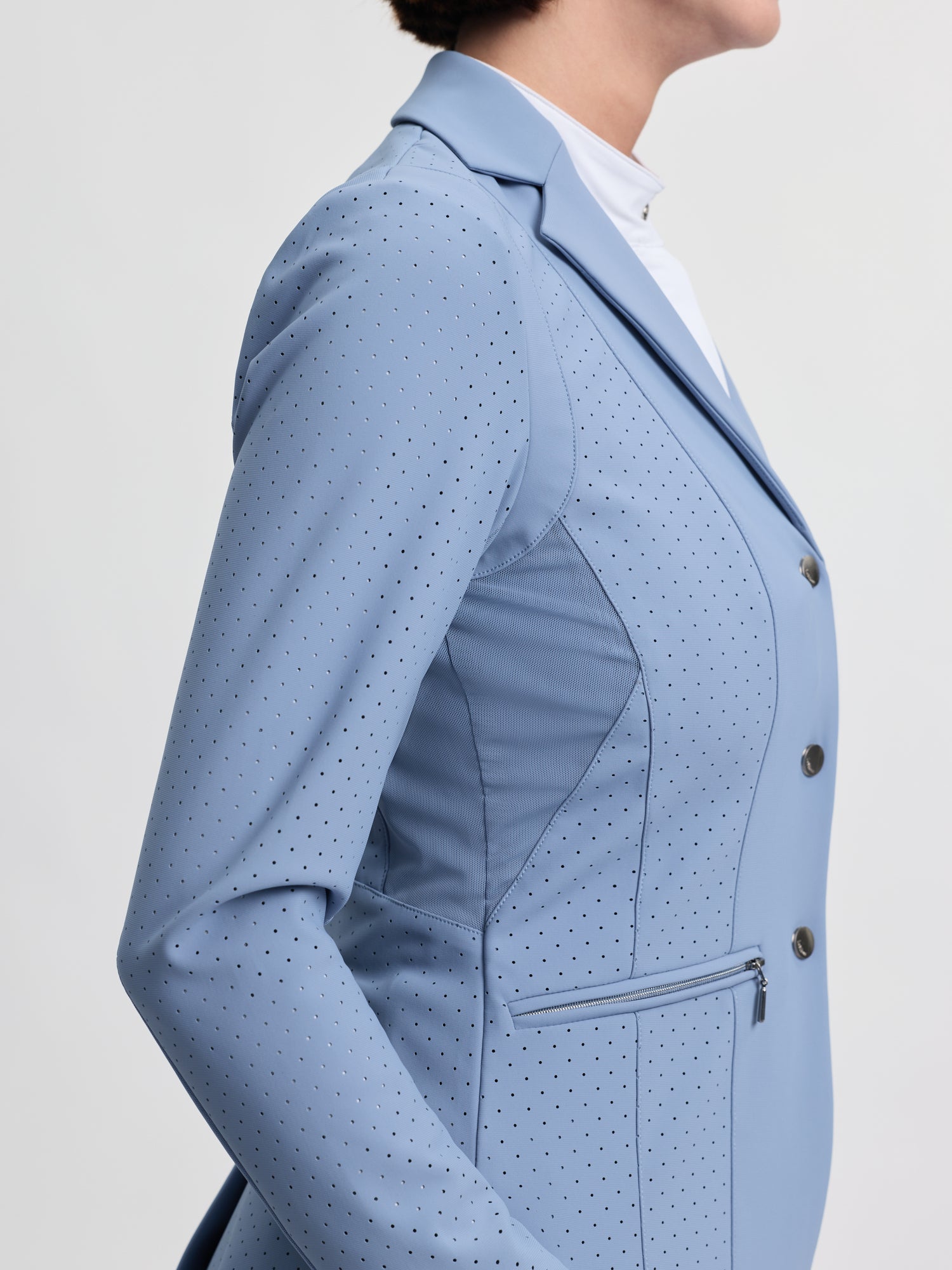 Jessica Mesh Show Jacket Powder Blue-Show Jacket-LeMieux-US 12 / UK 16-Evolution Equestrian Co.