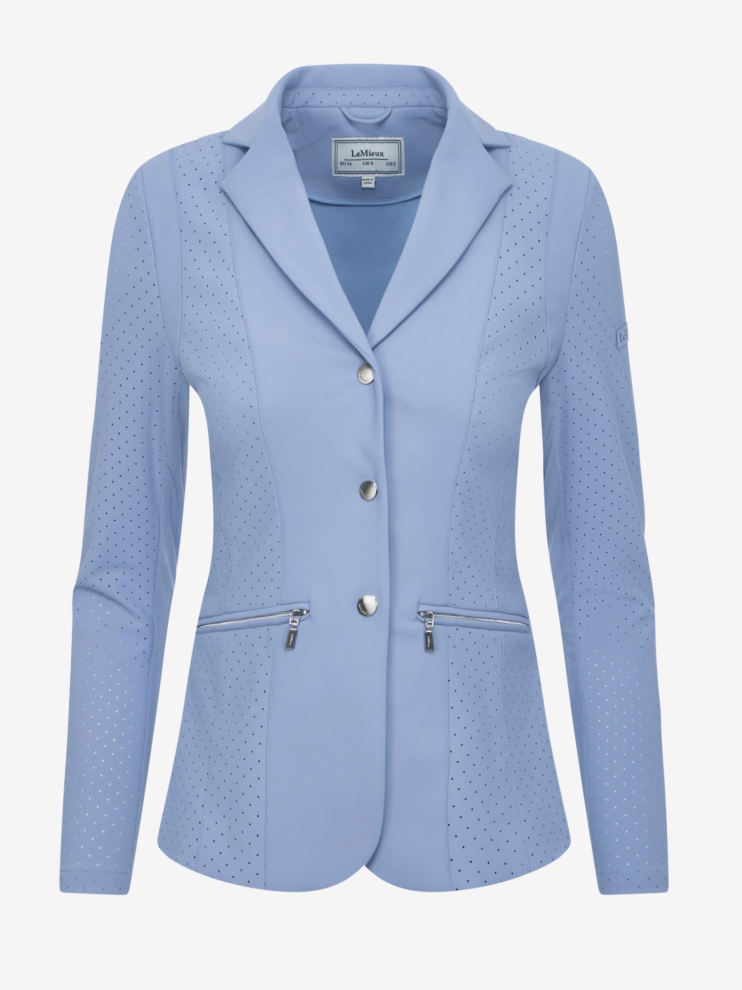 Jessica Mesh Show Jacket Powder Blue-Show Jacket-LeMieux-US 12 / UK 16-Evolution Equestrian Co.