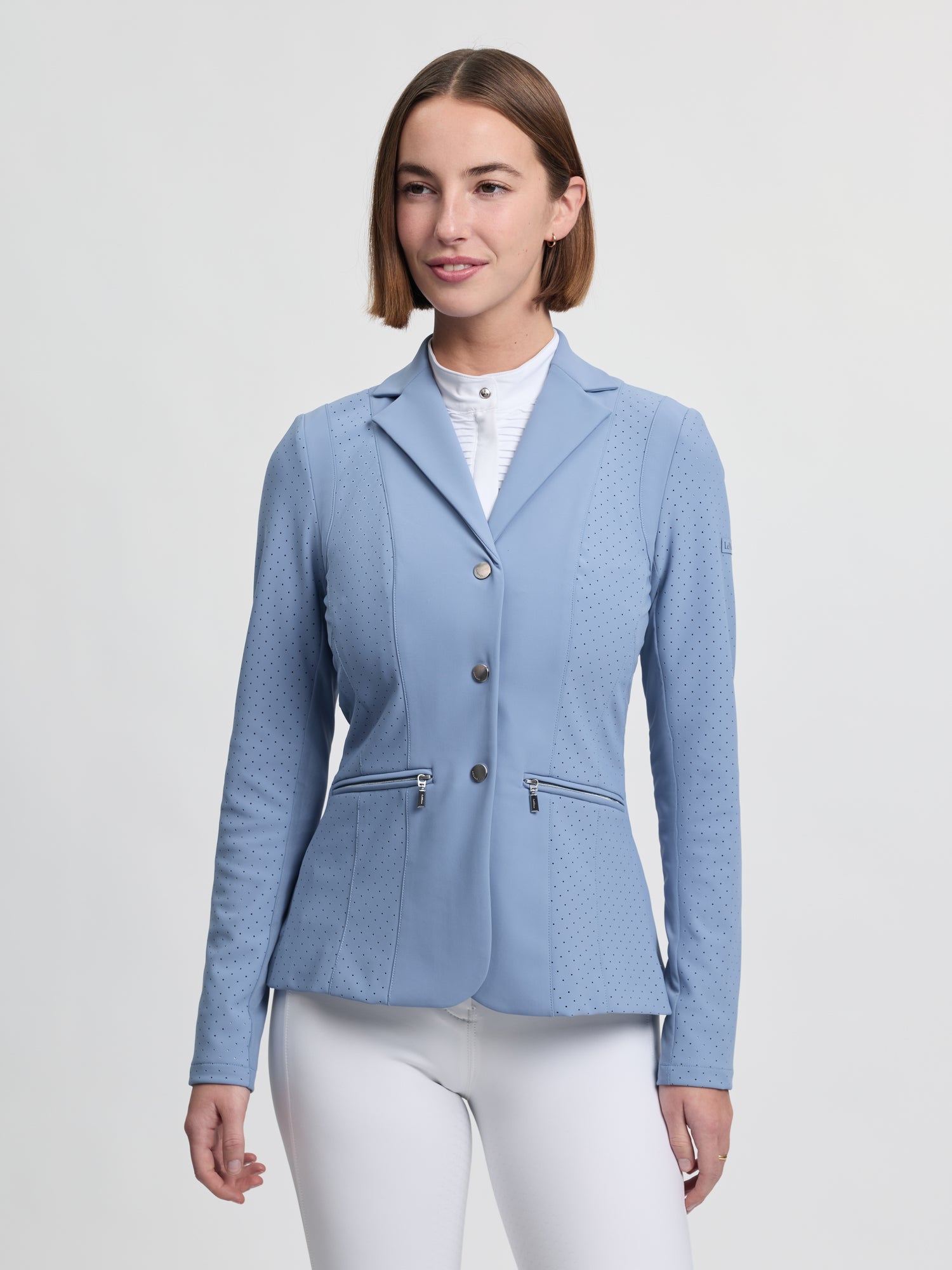 Jessica Mesh Show Jacket Powder Blue-Show Jacket-LeMieux-US 12 / UK 16-Evolution Equestrian Co.
