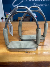 Load image into Gallery viewer, Jointed Stirrup Irons Grey 4-1/2&quot;-English Stirrups-Consignment-Evolution Equestrian Co.

