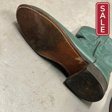 Load image into Gallery viewer, Justin Teal Cowboy Boots 6.5-Shoes-Consignment-Evolution Equestrian Co.
