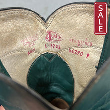 Load image into Gallery viewer, Justin Teal Cowboy Boots 6.5-Shoes-Consignment-Evolution Equestrian Co.
