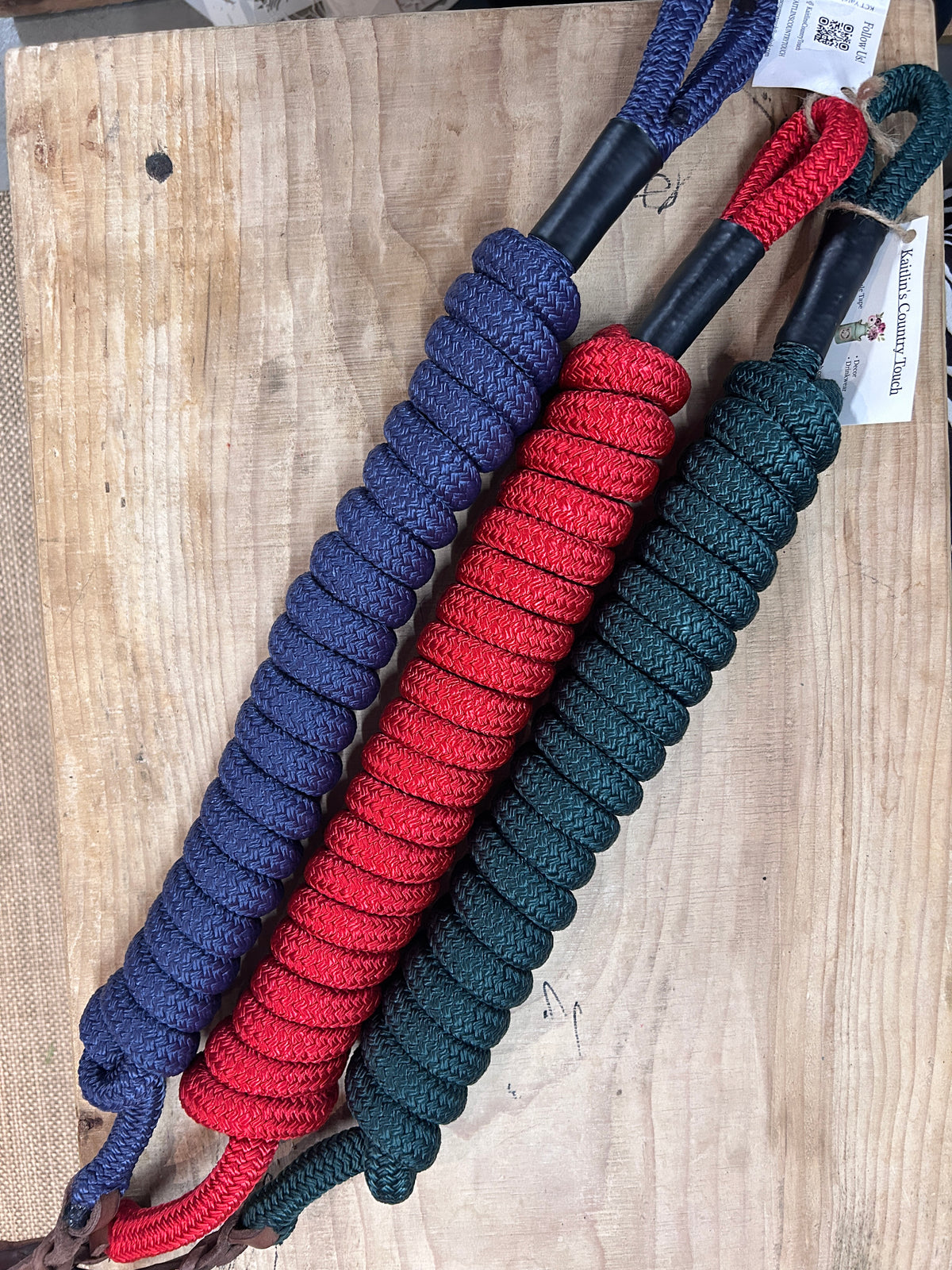 KCT Yatch Lead Ropes-Halter-Consignment-Black-13'-Evolution Equestrian Co.