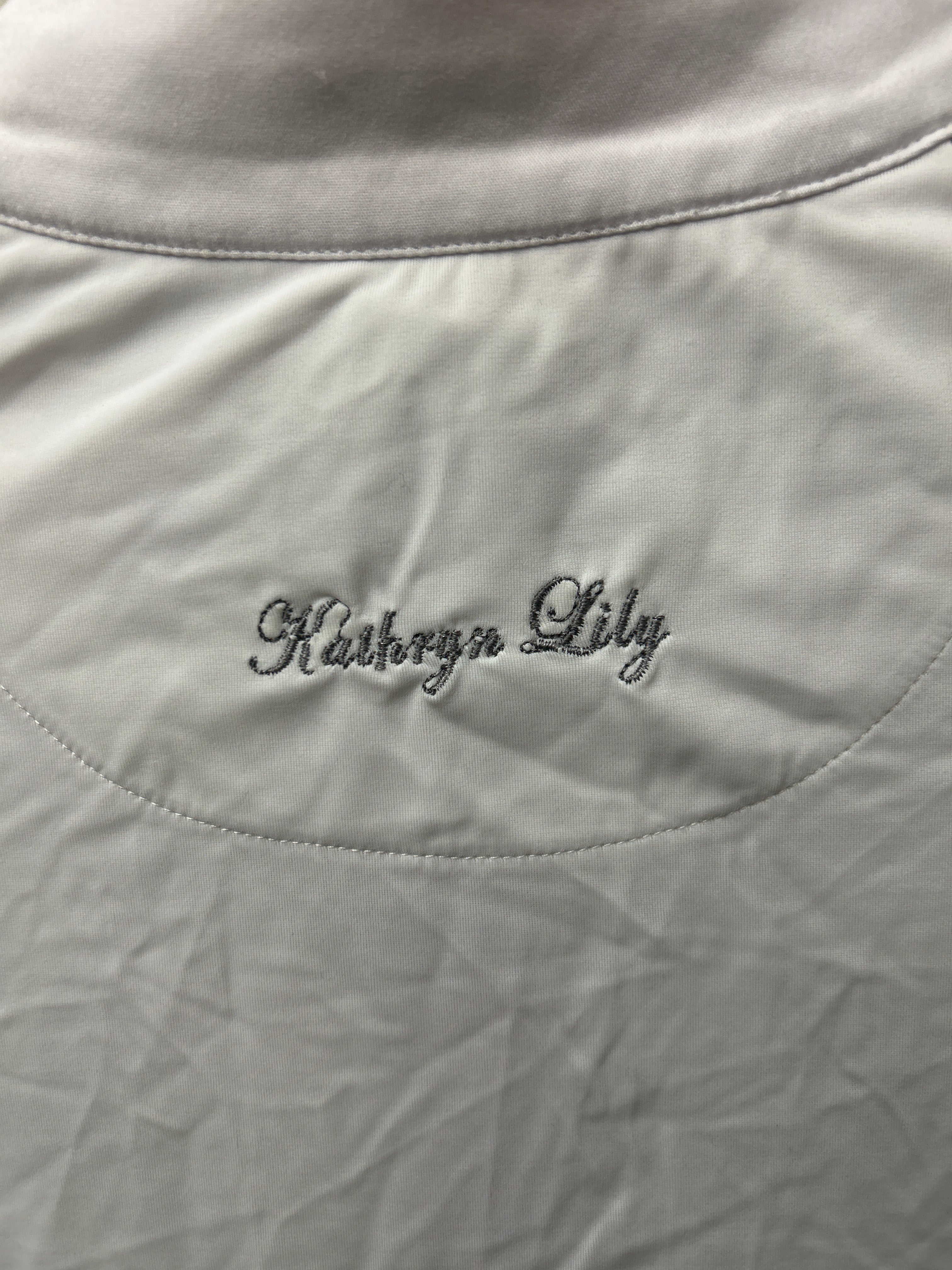 Kathryn Lilly Equestrian Show Shirt Medium-Show Shirts-Consignment-Evolution Equestrian Co.