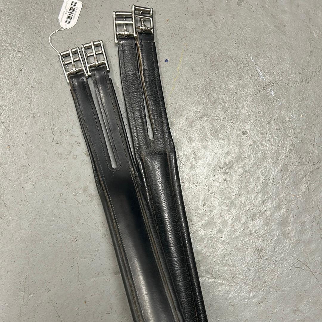 Kavalkade Black Leather Girth 53"-English Tack-Consignment-Evolution Equestrian Co.