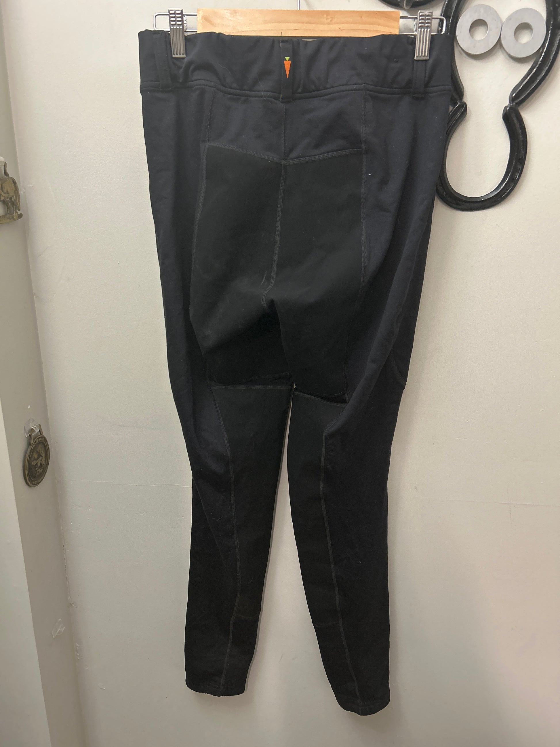 Kerrits Black Riding Tights XLarge-Breeches-Consignment-Evolution Equestrian Co.