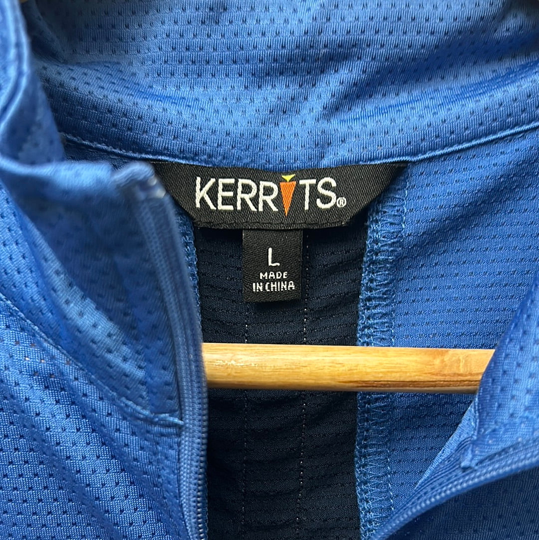 Kerrits Blue Short Sleeve Shirt Large-Riding Shirts-Consignment-Evolution Equestrian Co.
