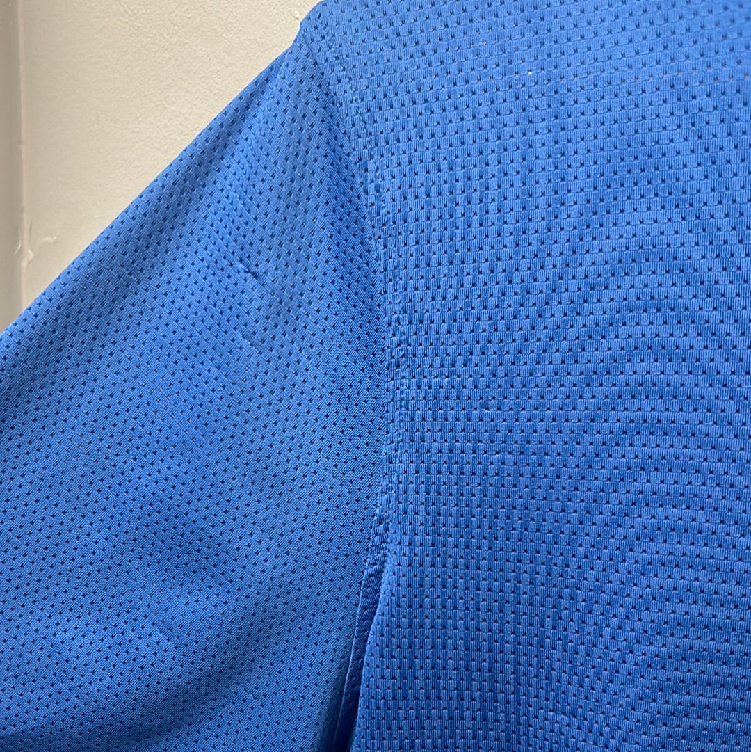 Kerrits Blue Short Sleeve Shirt Large-Riding Shirts-Consignment-Evolution Equestrian Co.