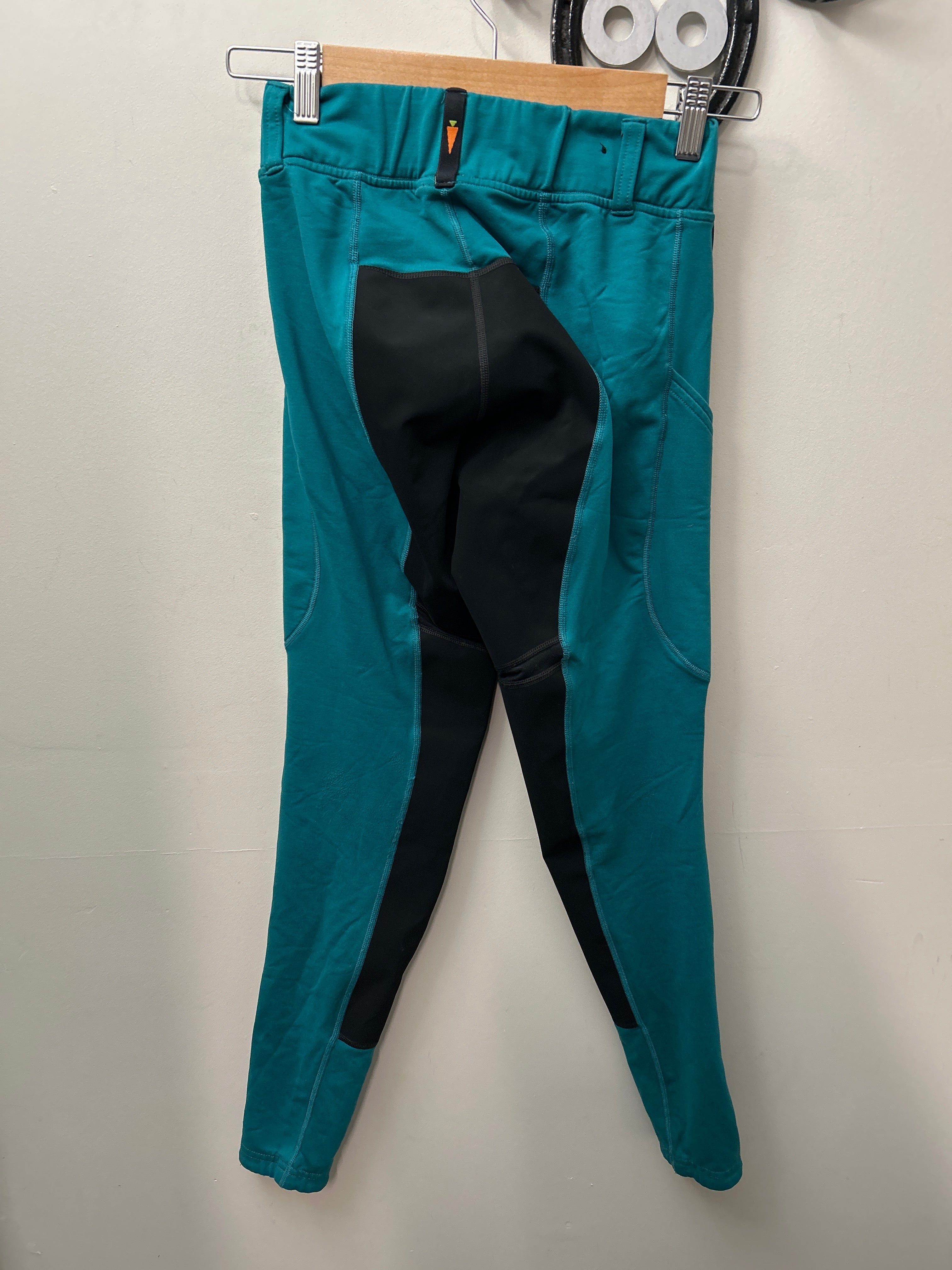 Kerrits Full Seat Riding Leggings Teal Medium-Breeches-Consignment-Evolution Equestrian Co.