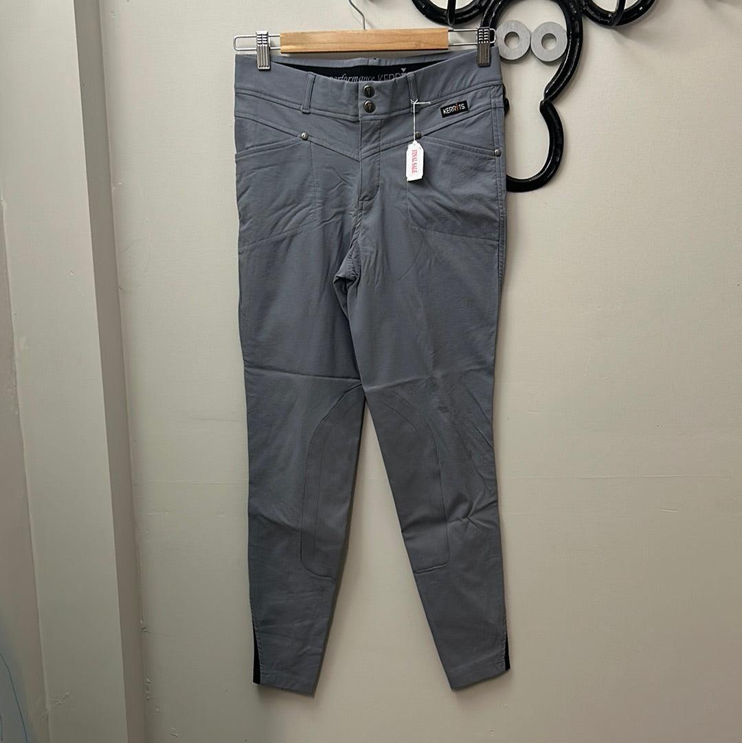 Kerrits Grey Breeches Medium-Breeches-Consignment-Evolution Equestrian Co.