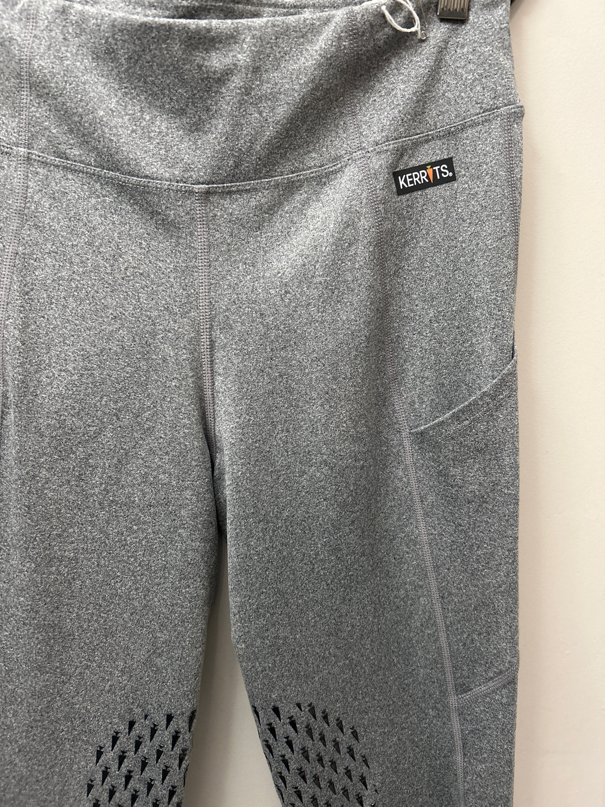 Kerrits Grey Riding Tights Small-Breeches-Consignment-Evolution Equestrian Co.