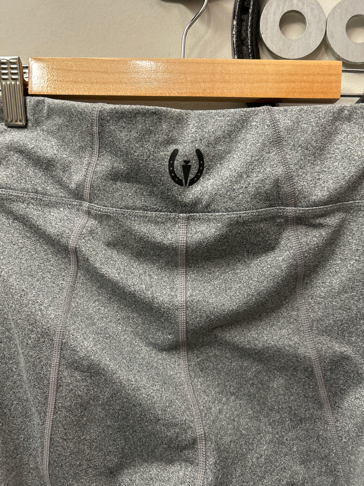 Kerrits Grey Riding Tights Small-Breeches-Consignment-Evolution Equestrian Co.
