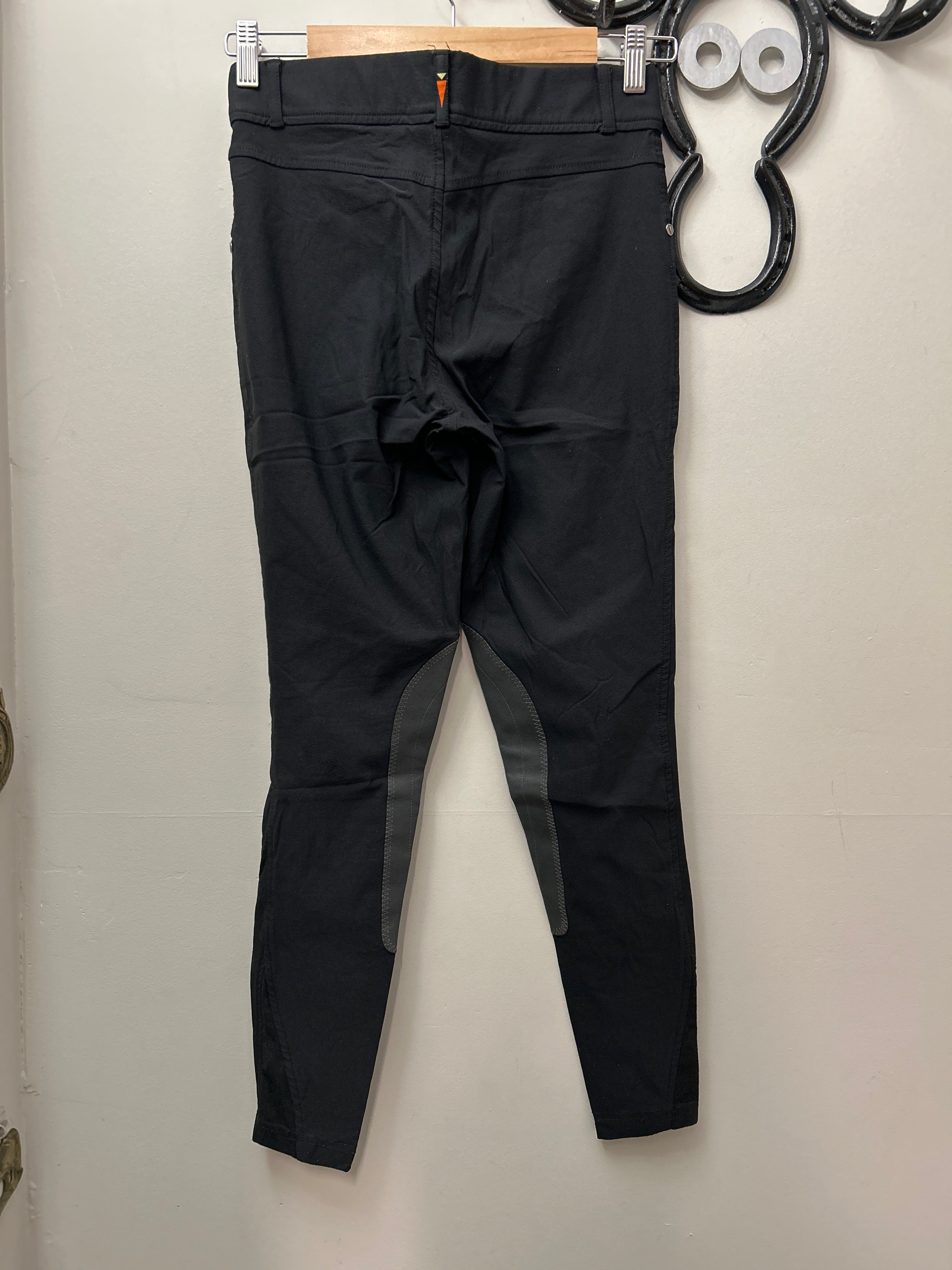 Kerrits Knee Patch Black Breeches Small-Breeches-Consignment-Evolution Equestrian Co.