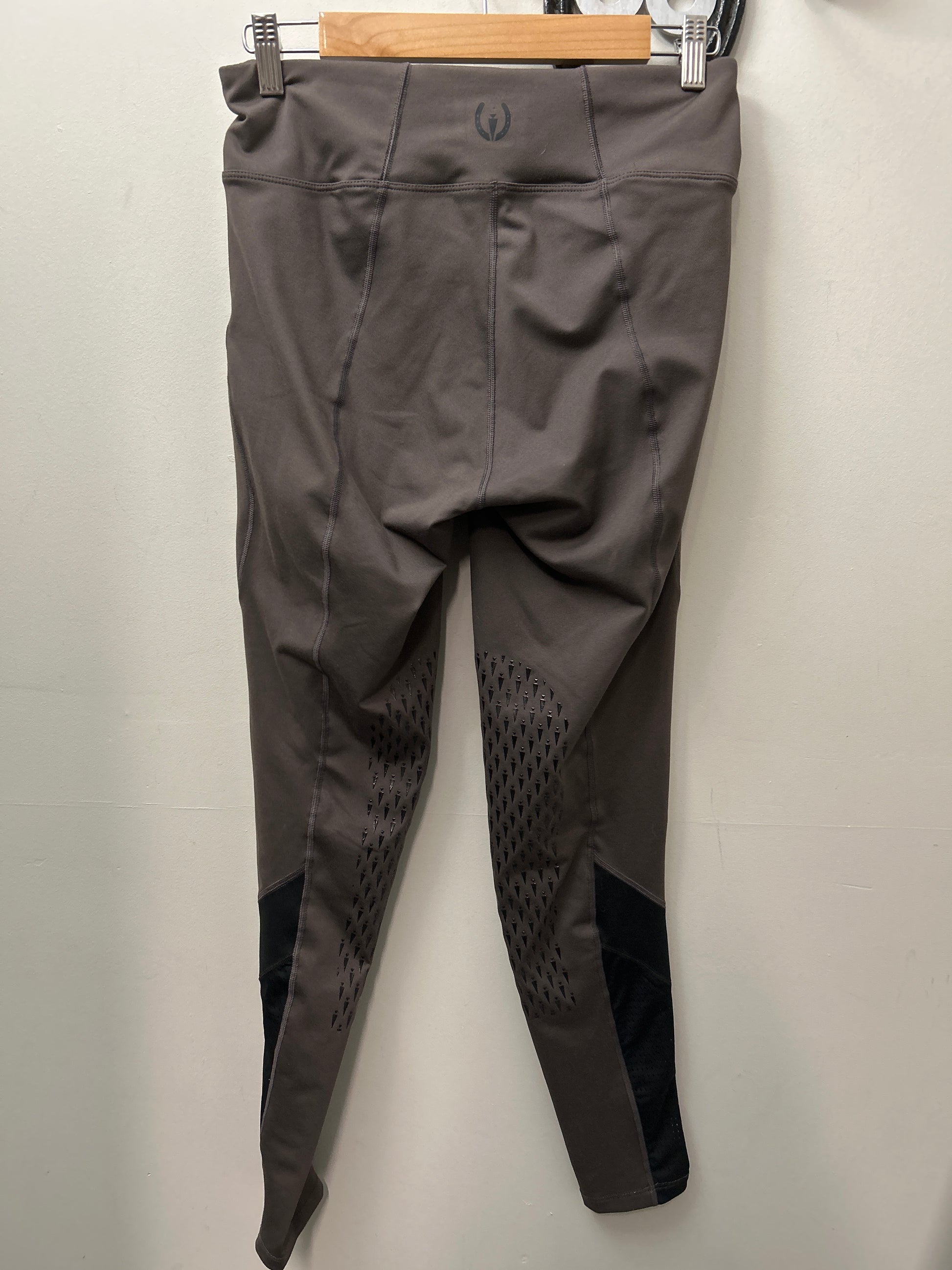 Kerrits Riding Tights Brown Knee Patch Medium-Breeches-Consignment-Evolution Equestrian Co.