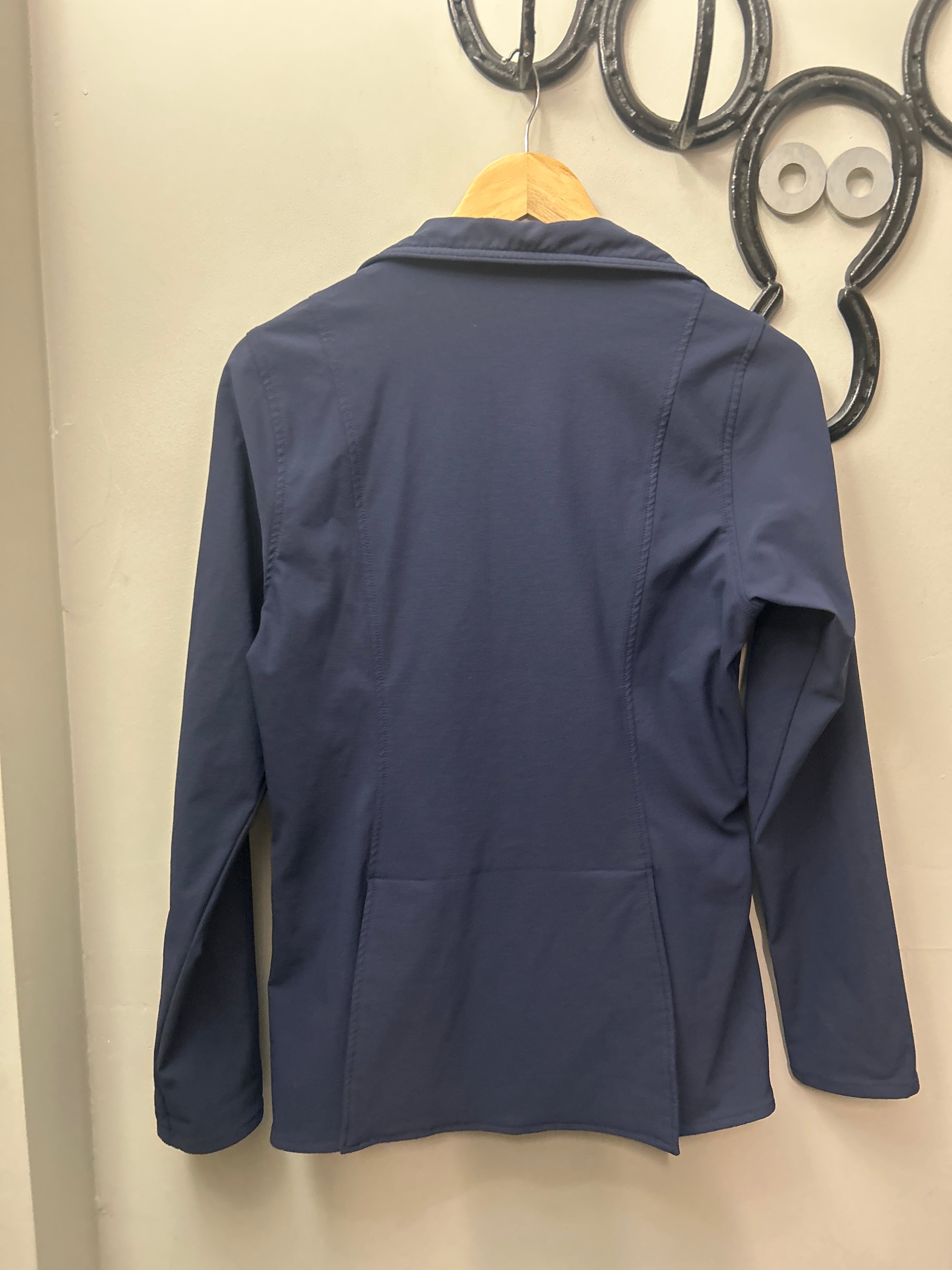 Kerrits Show Jacket Navy Medium-Show Jacket-Consignment-Evolution Equestrian Co.