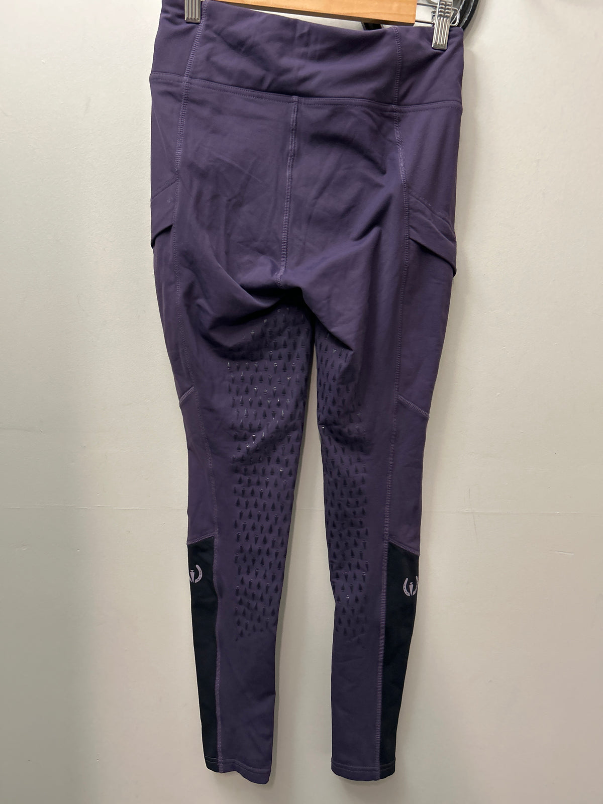 Kerrits Winter Full Seat Purple Riding Tights Small-Breeches-Consignment-Evolution Equestrian Co.
