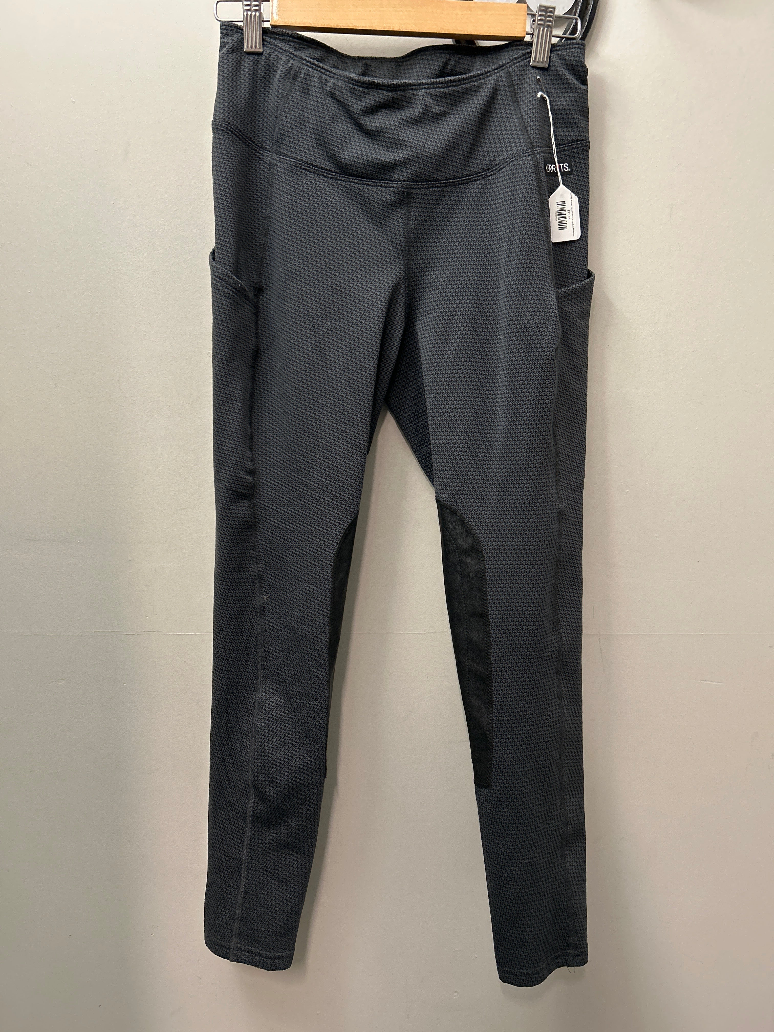 Kerrits Winter Knee Patch Breeches Medium-Breeches-Consignment-Evolution Equestrian Co.