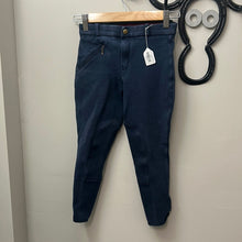 Load image into Gallery viewer, Kids Navy Knee Patch Breeches 10-Riding Clothes-Consignment-Evolution Equestrian Co.
