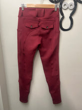 Load image into Gallery viewer, Kid&#39;s Red Winter Full Seat Breeches Medium-Breeches-Consignment-Evolution Equestrian Co.
