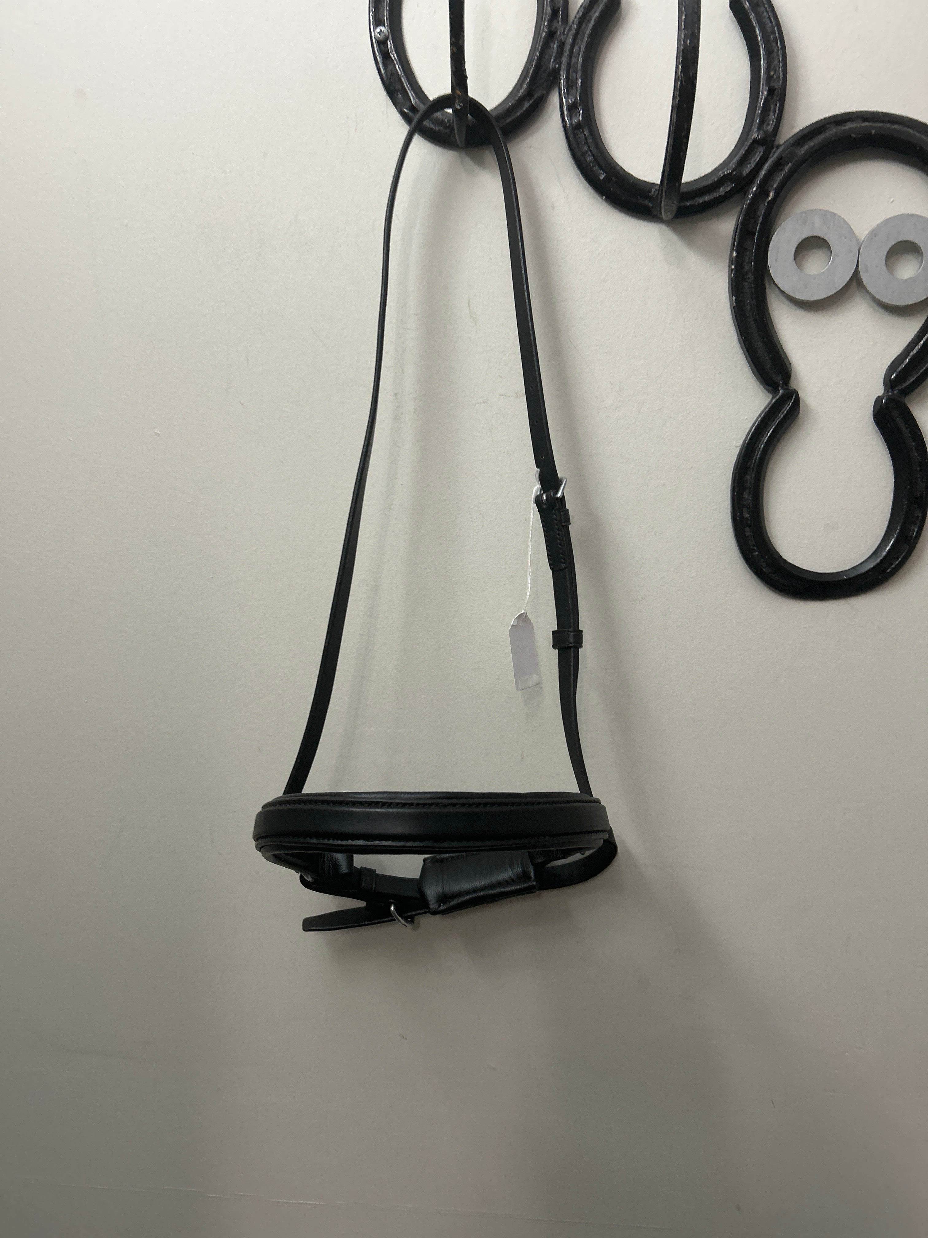 Kieffer Crank Noseband Black Cob-English Bridle-Consignment-Evolution Equestrian Co.