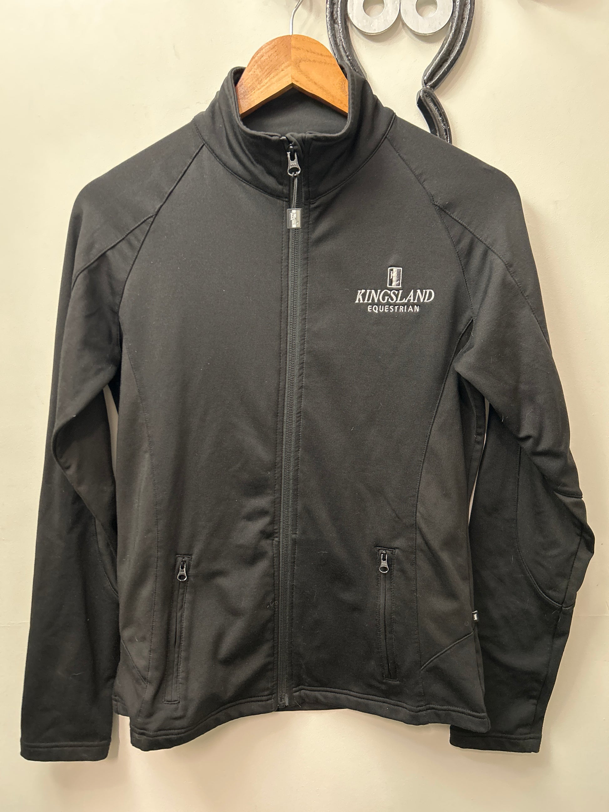 Kingsland Black Zip Up Jacket Small-Riding Shirts-Consignment-Evolution Equestrian Co.