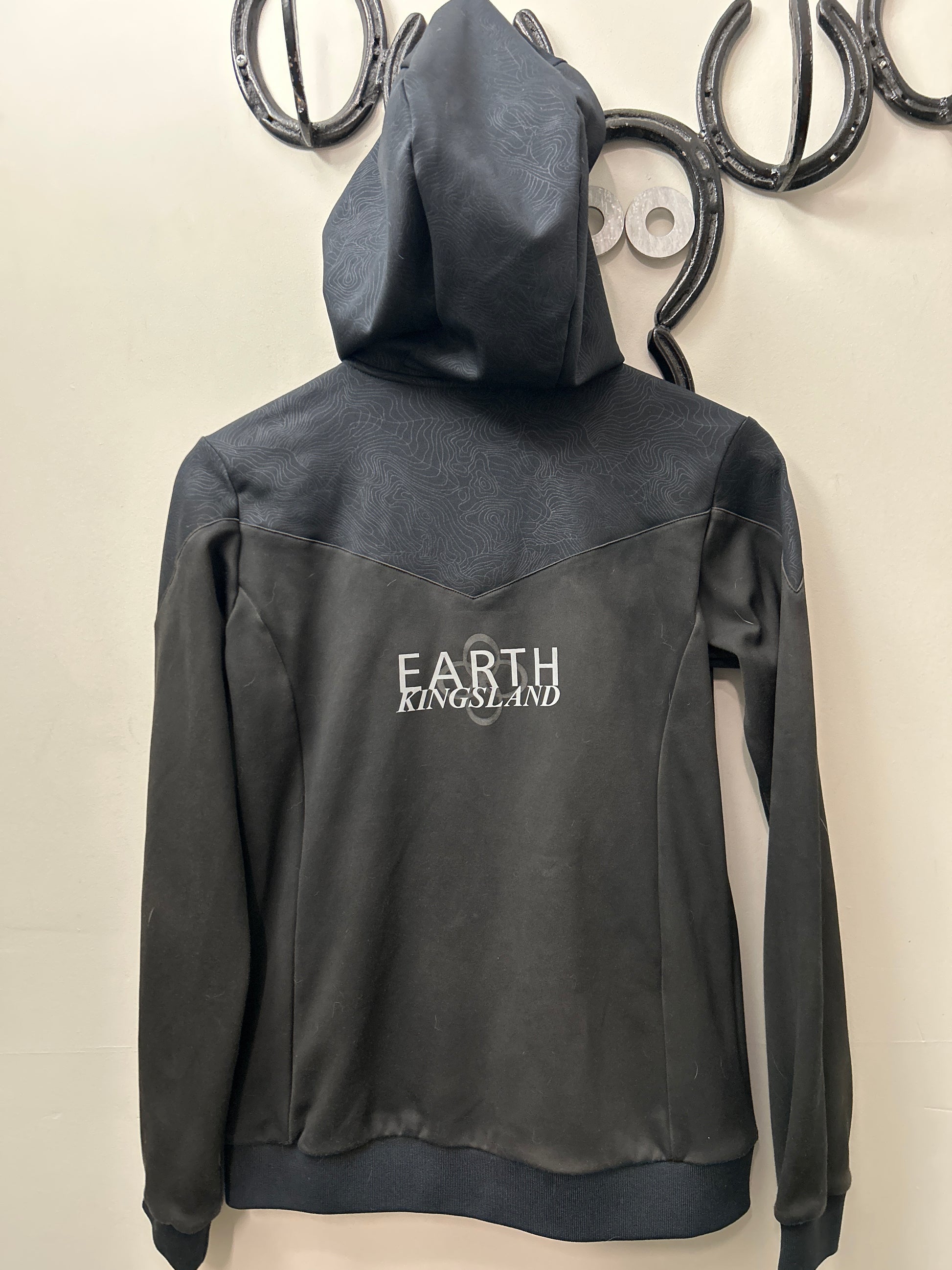 Kingsland Earth Zip Up Hoodie Medium-Riding Shirts-Consignment-Evolution Equestrian Co.