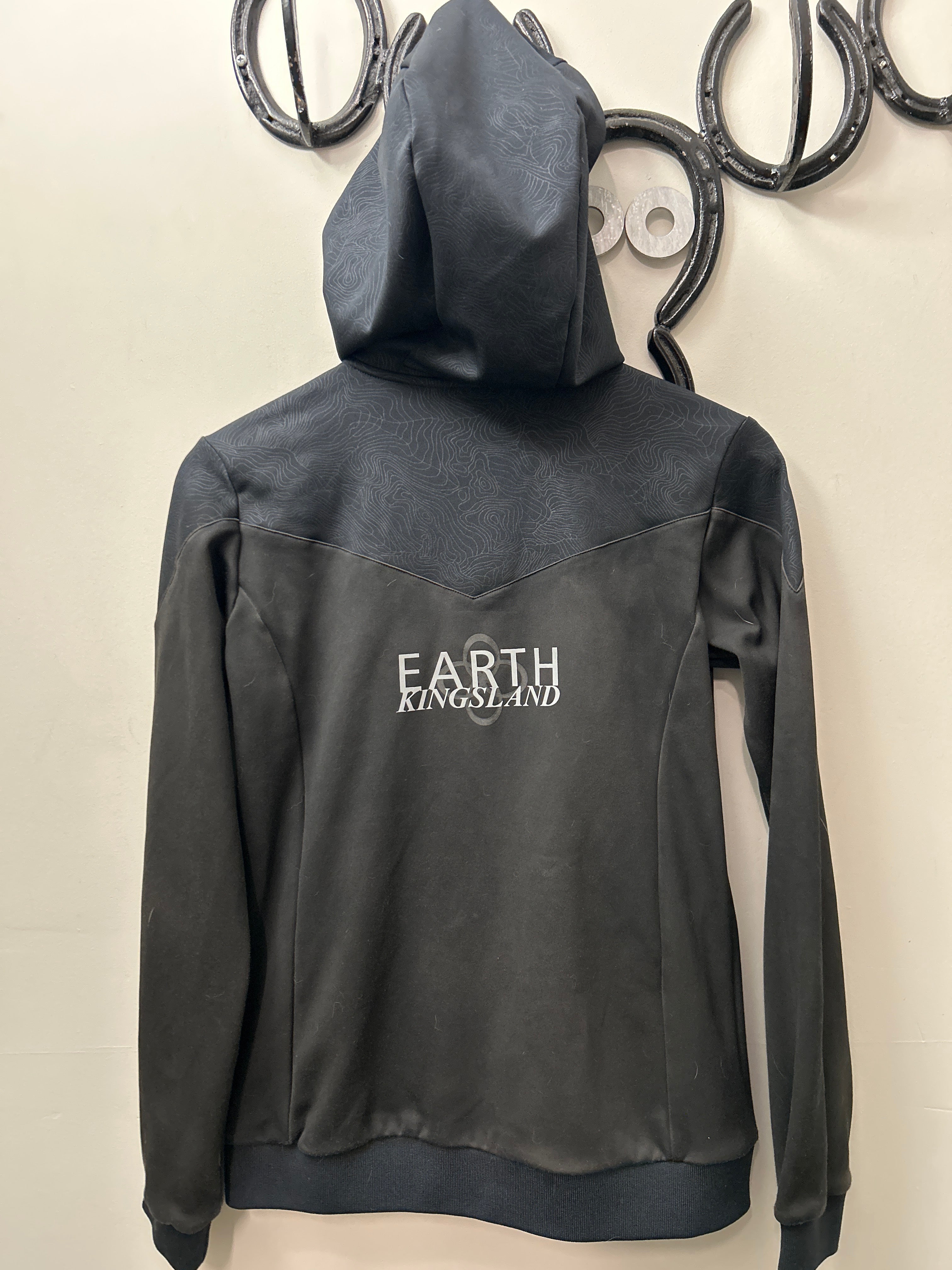 Kingsland Earth Zip Up Hoodie Medium-Riding Shirts-Consignment-Evolution Equestrian Co.