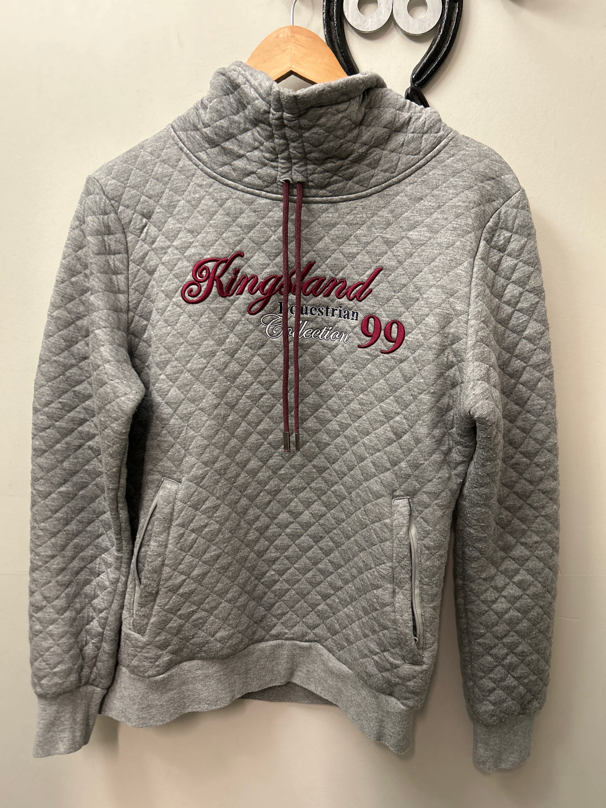 Kingsland Equestrian Collection Sweater Grey Small-Riding Shirts-Consignment-Evolution Equestrian Co.
