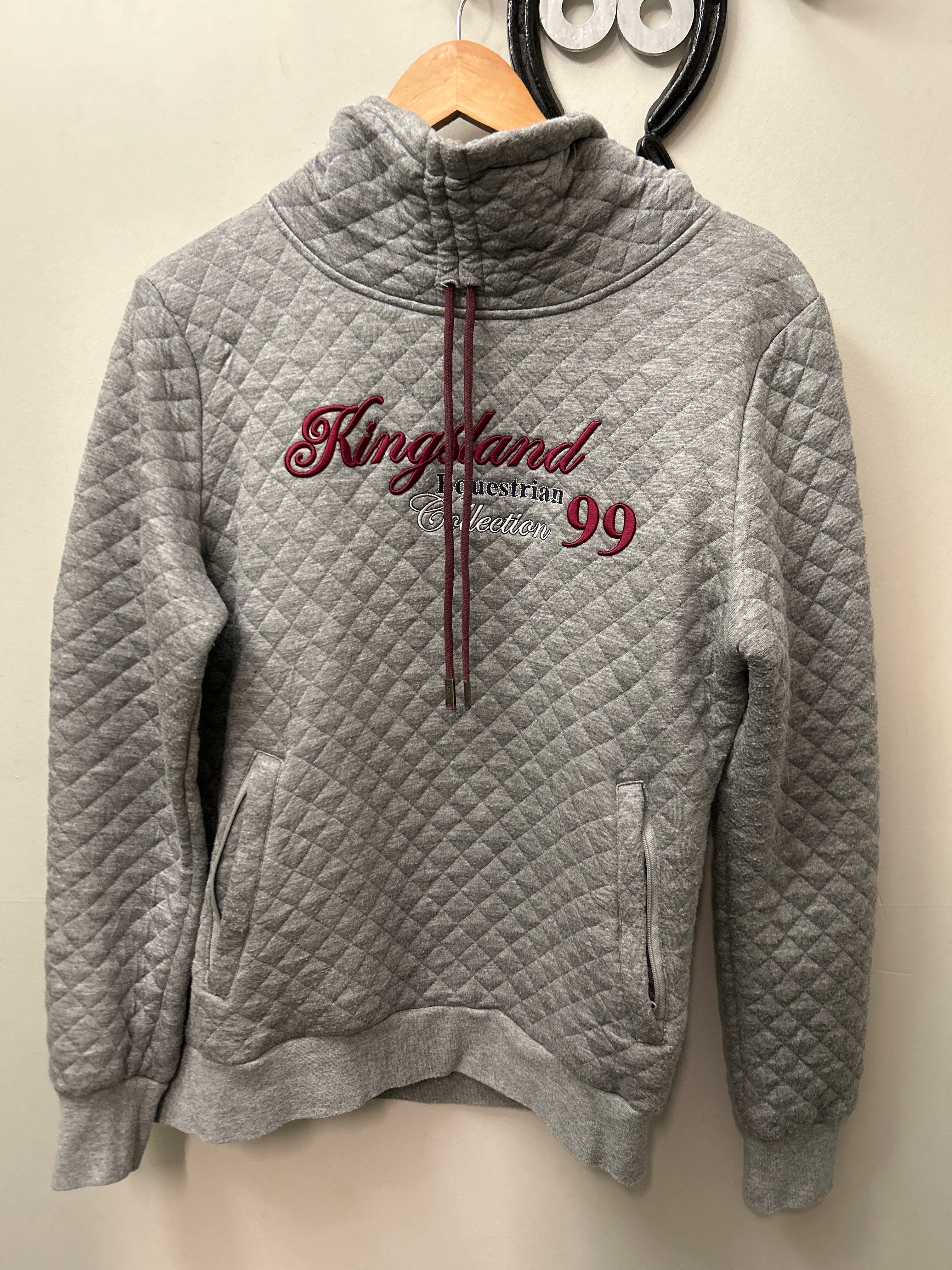 Kingsland Equestrian Collection Sweater Grey Small-Riding Shirts-Consignment-Evolution Equestrian Co.