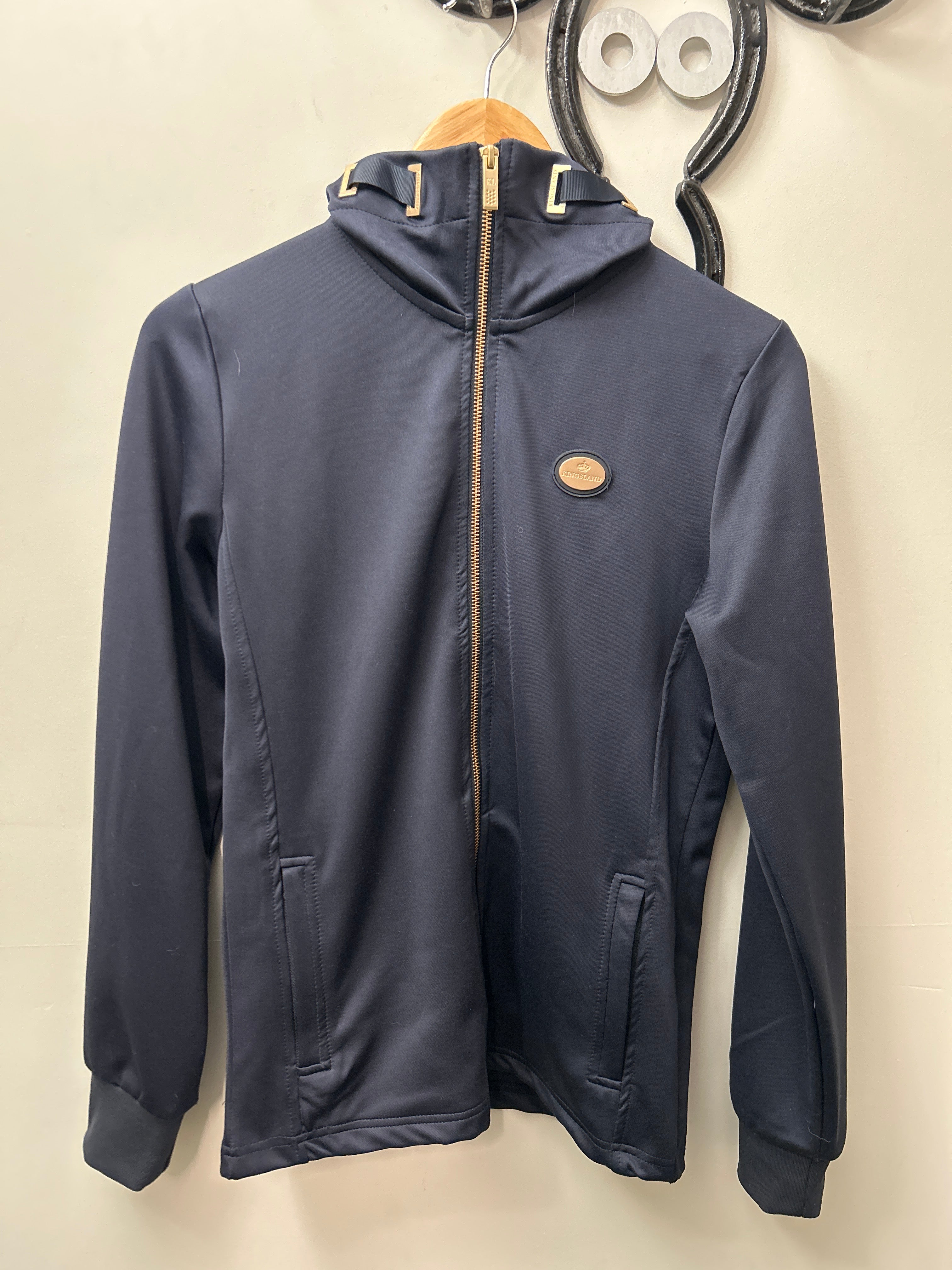 Kingsland Navy Jacket Medium-Sweatershirt-Consignment-Evolution Equestrian Co.
