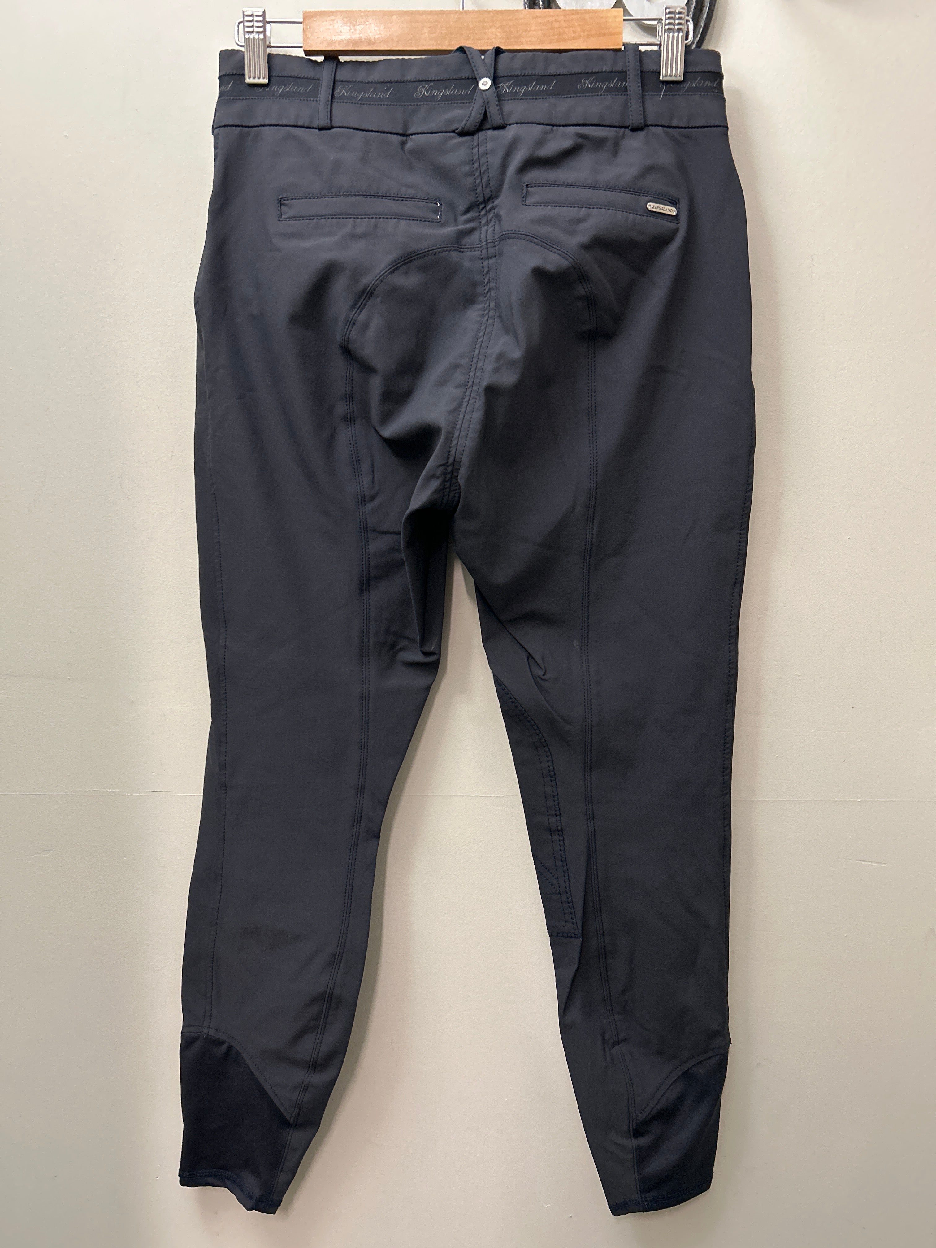 Kingsland Navy Knee Patch Breeches 28-Breeches-Consignment-Evolution Equestrian Co.
