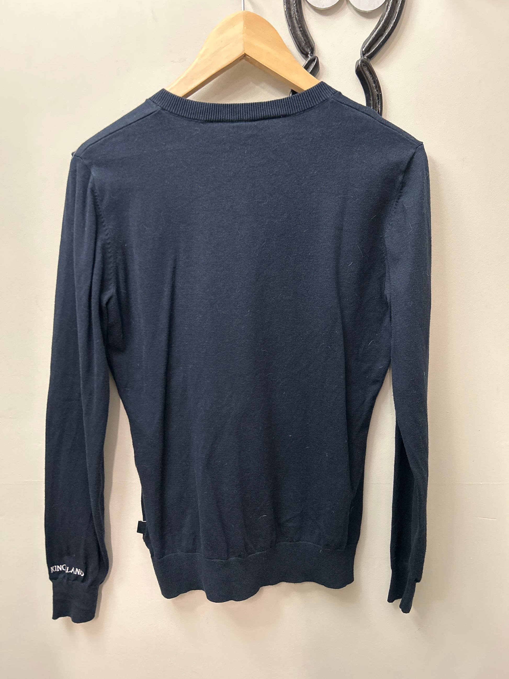 Kingsland Navy Sweater Medium-Riding Shirts-Consignment-Evolution Equestrian Co.