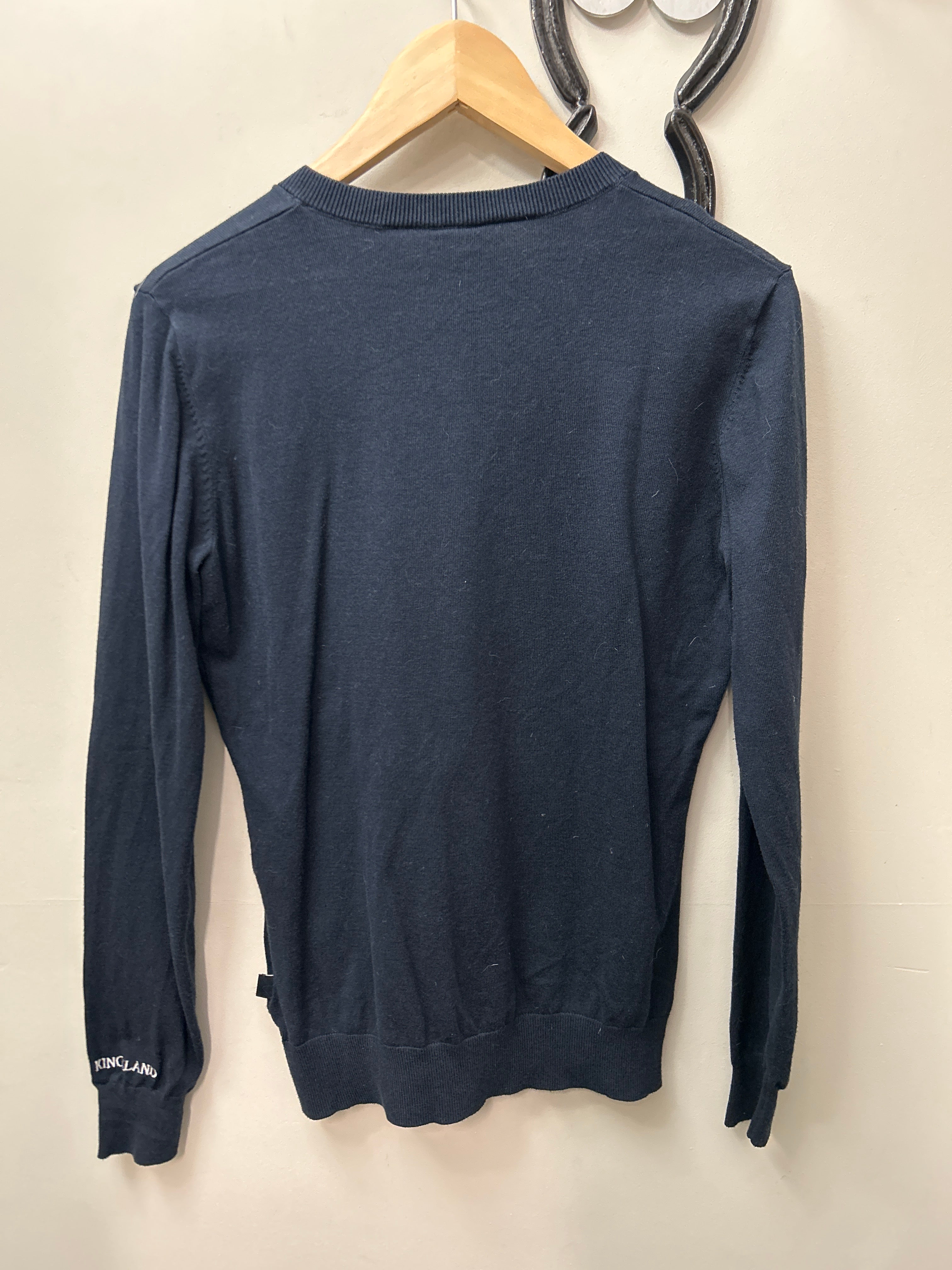 Kingsland Navy Sweater Medium-Riding Shirts-Consignment-Evolution Equestrian Co.