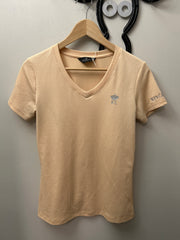 Kingsland Peach Short Sleeve Shirt Small-Riding Shirts-Consignment-Evolution Equestrian Co.