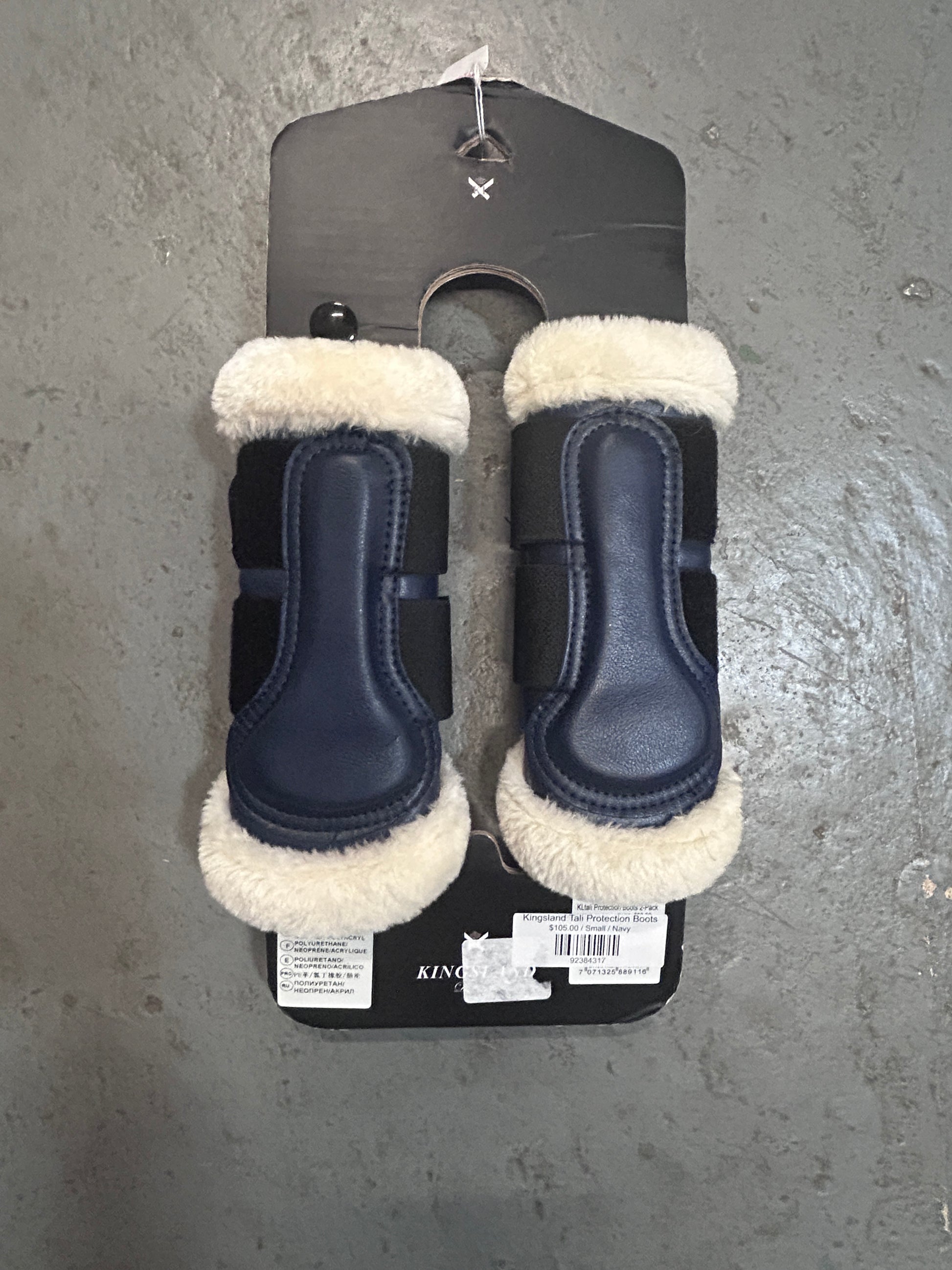 Kingsland Tali Protection Boots Small Navy-Horse Boots-Consignment-Evolution Equestrian Co.