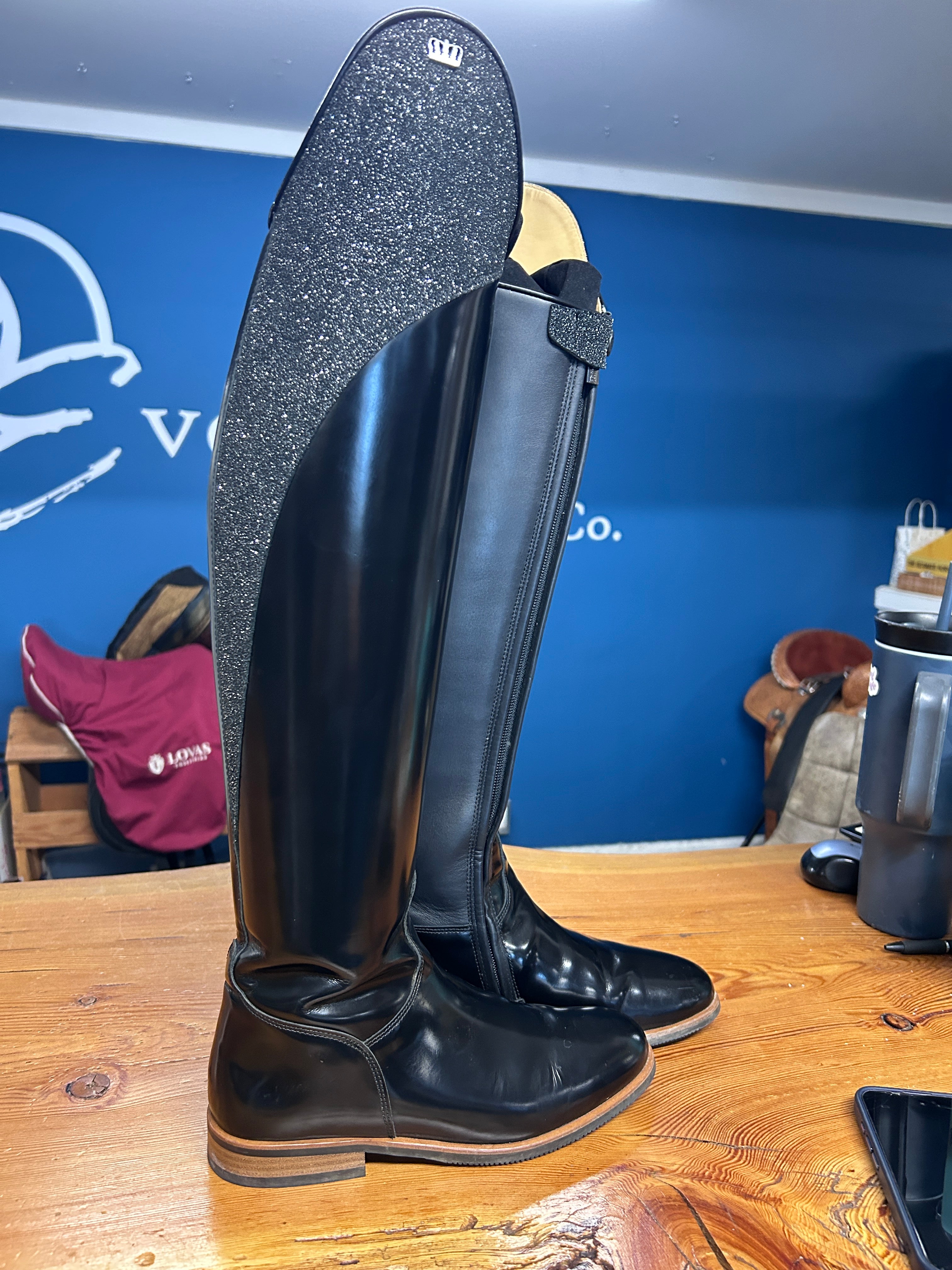 Kingsley Capri Stardust 38 M A M Dress Boots-Riding Boots-Consignment-Evolution Equestrian Co.