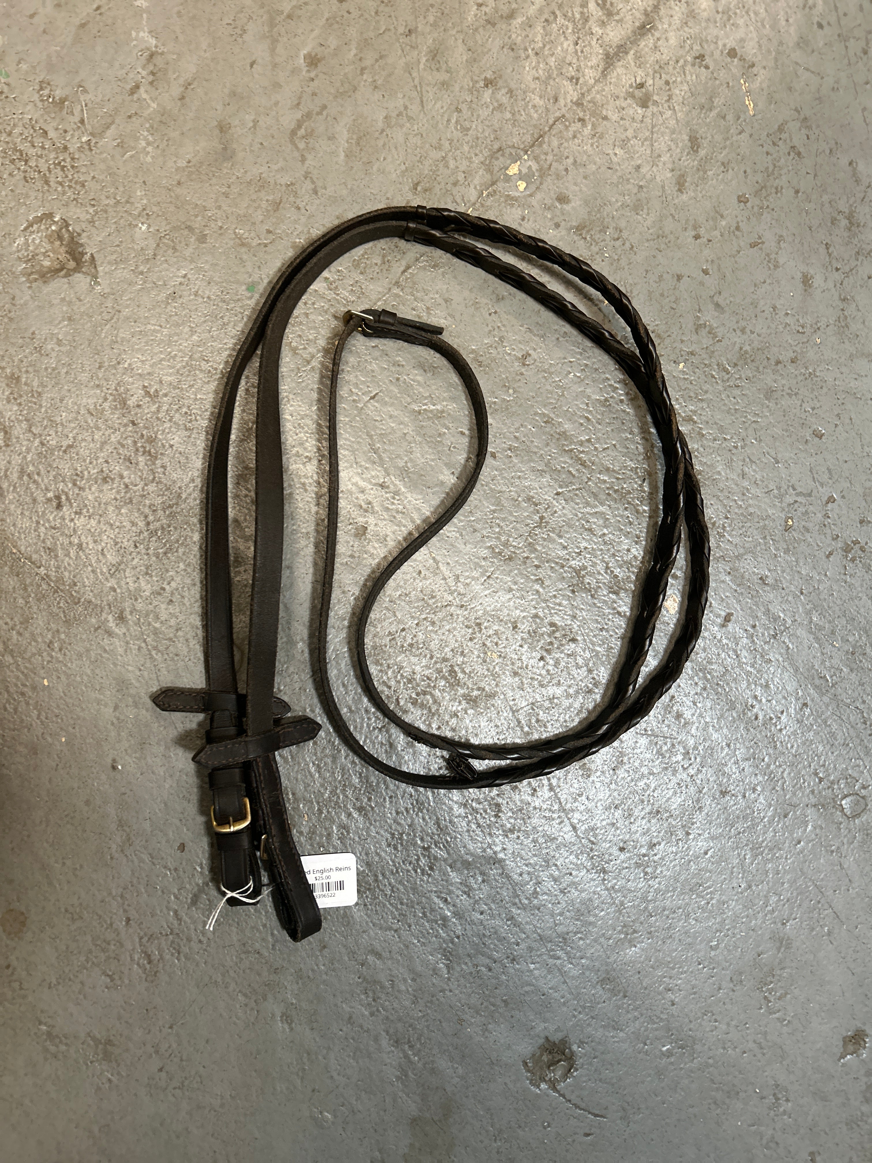 Laced English Reins