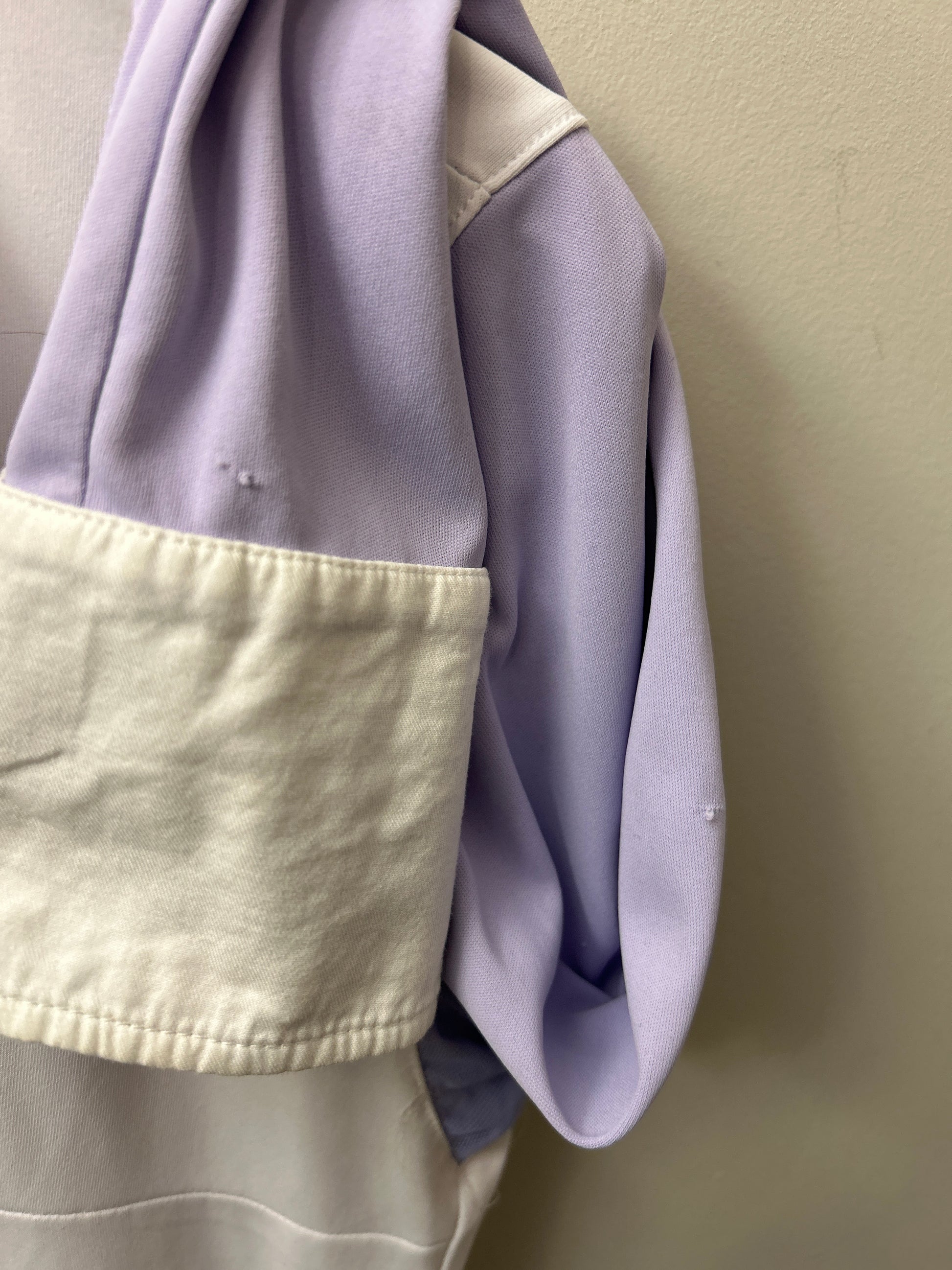 Le Fash Show Shirt White/Lavender Large-Show Shirts-Consignment-Evolution Equestrian Co.