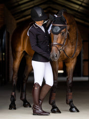 LeMieux Acoustic Pro Fly Bonnet-English Accessories-LeMieux-Medium (Cob)-Black-Evolution Equestrian Co.