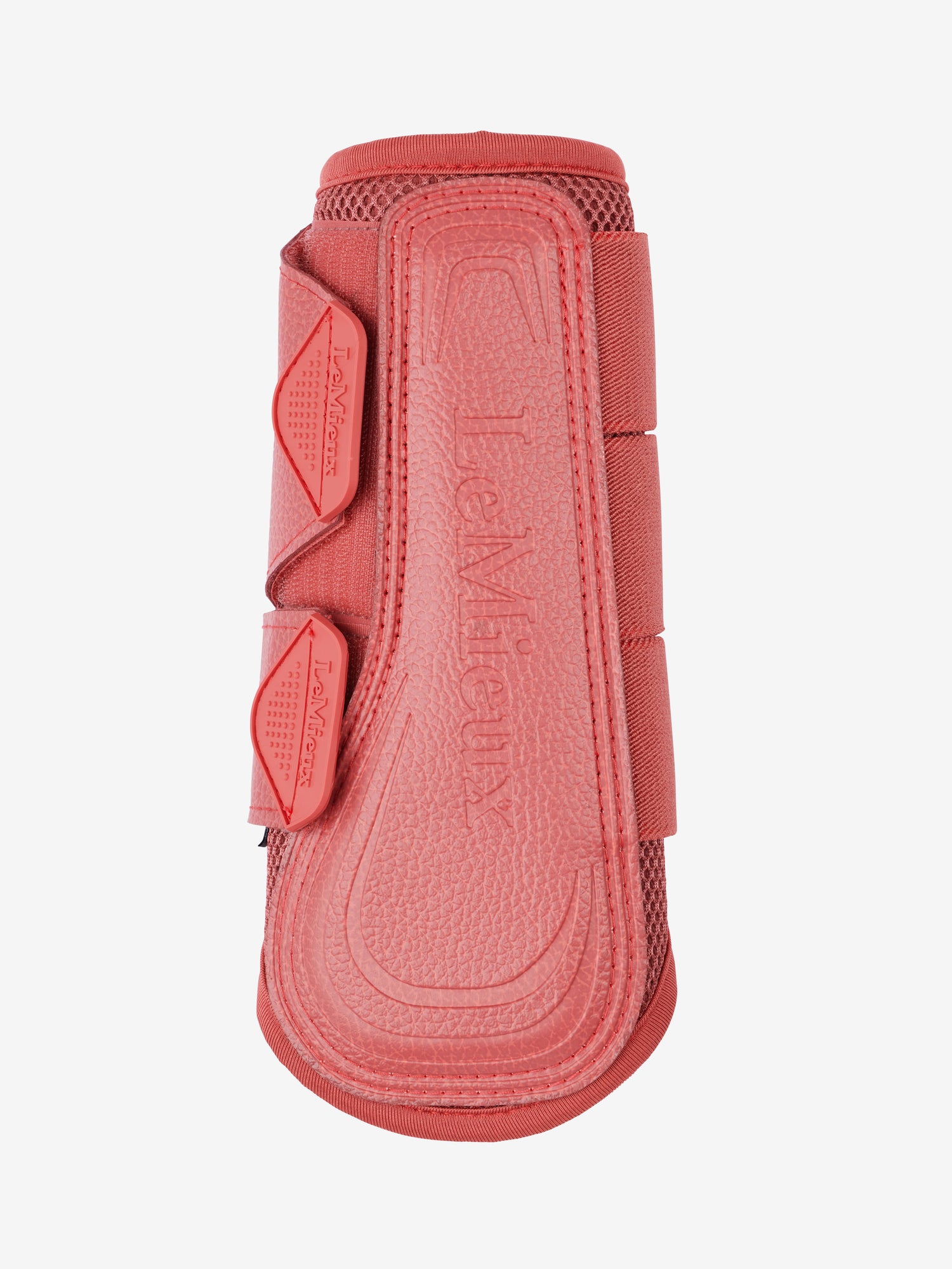 LeMieux Arika Mesh Brushing Boots Cranberry-Horse Boots-LeMieux-Medium-Evolution Equestrian Co.